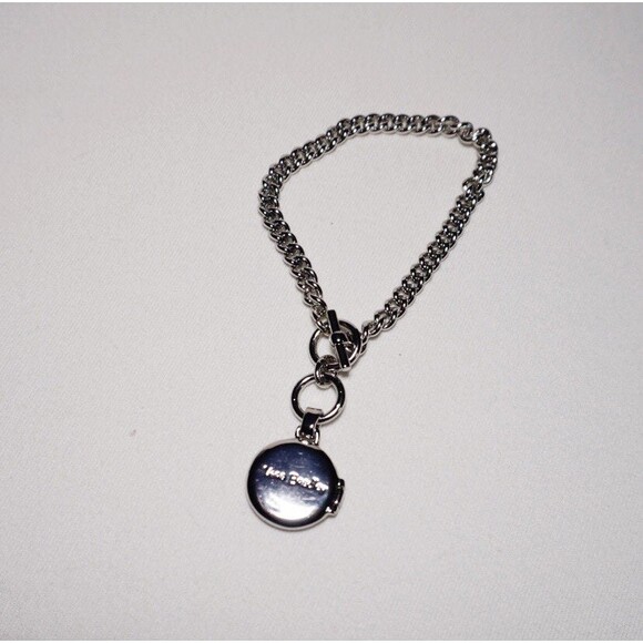 Vera Bradley Collect Moments Locket Toggle Bracelet Silver Tone - Picture 1 of 5